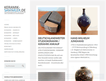 Tablet Screenshot of keramik-sammler.de